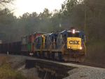 CSX 5535 crossing Cedar Creek